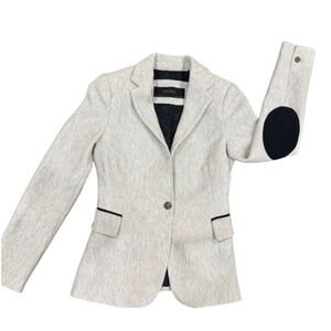 Zara Gray Blazer with Elbow Patches sz M
